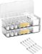 Shenzhen Haorui Industrial Technology Co., Ltd. Boîte de rangement de câbles avec 10 attaches de câble - Organisateur de bureau et de maison avec 8 compartiments