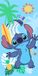 Disney Lilo and Stitch Serviette - 70x140cm - Coton - Violet