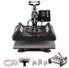 OEM T-shirtpers - Pers/Sublimatiepers 8-in-1 - Persplaat 38 x 38 cm - Zwenkarm 360° - 887 ml Tumblerpers - Digitaal Display - Teflonlaag - Voor T-shirts/Mokken/Petten/Borden