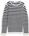 Tom Tailor - Gebreide trui van biologisch katoen - Maat XL - dark navy white stripe