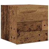 VidaXL TV-wandmeubel 30,5x30x30 cm oud houtkleurig