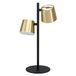 EGLO LED Tafellamp Altamira, retro tafellamp in geborsteld messing