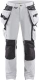 Blåkläder Dames schildersbroek 4-weg stretch 7179-1645 - Wit/Donkergrijs - C36