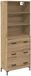vidaXL Highboard Artisan Eiken 69,5 x 34 x 180 cm Bewerkt hout