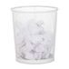 Relaxdays papiermand metaal, kantoor & keuken, draad, rond, prullenbak, 8 liter, H x D: 28 x 26 cm, wit