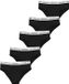 Björn Borg dames Logo Highwaist Briefs - slip hoge taille (5-pack) - zwart