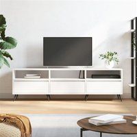 vidaXL Tv-meubel 150x30x44,5 cm bewerkt hout wit