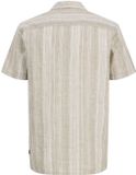 Jack & Jones Premium Overhemd Regular Fit Gestreept Korte Mouw Linnen Mermaid S