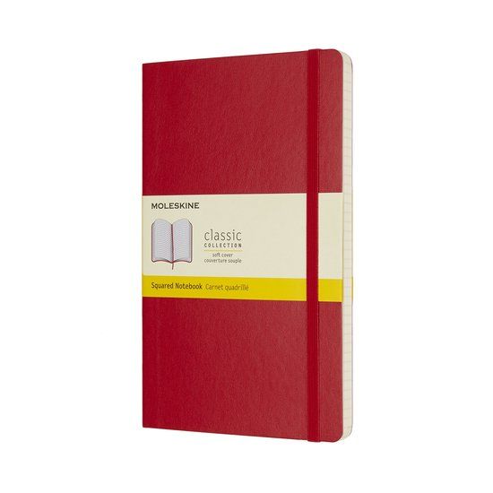 Moleskine Classic Notebook - Large - Softcover - Squared - Red