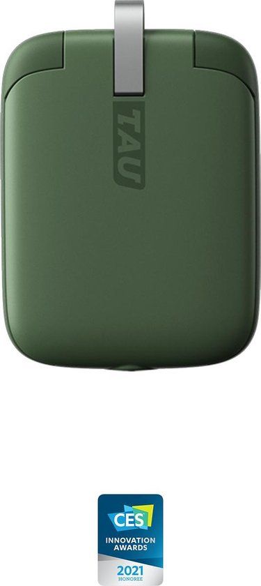Rolling Square TAU Mini Powerbank - 1400mAh - Groen - Sleutelhanger Powerbank
