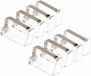 Merkloos / Sans marque B Living Bv Tafelkleed klemmen set - 12x - 4 stuks - zilver - RVS - 5 x 4 cm