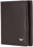 Golden Head Leren kaarthoes Polo RFID Protect Minischeintasche 1012 Dunkelbraun