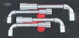 KS Tools 713.4004 SCS set pijpkopsleutels, 4-delig in 1/3 systeeminleg