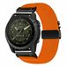 By Qubix - Geschikt voor Garmin bandje - 20mm Quickfit - Nylon bandje met parachute sluiting - Oranje - Geschikt voor Garmin Fenix 9 / 9 pro - 43mm