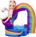 Rainbow High jeu de société Rainbow High Littles Blush Pool avec toboggan, 10 pièces, multicolore, poupée Blush, avec accessoires