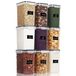 SensaHome Pots de conservation - 1.6 Litre - Set de 9 – Hermétique à l'air et à l'eau – Transparent – Sans BPA – Empilable – Lavable au lave-vaisselle