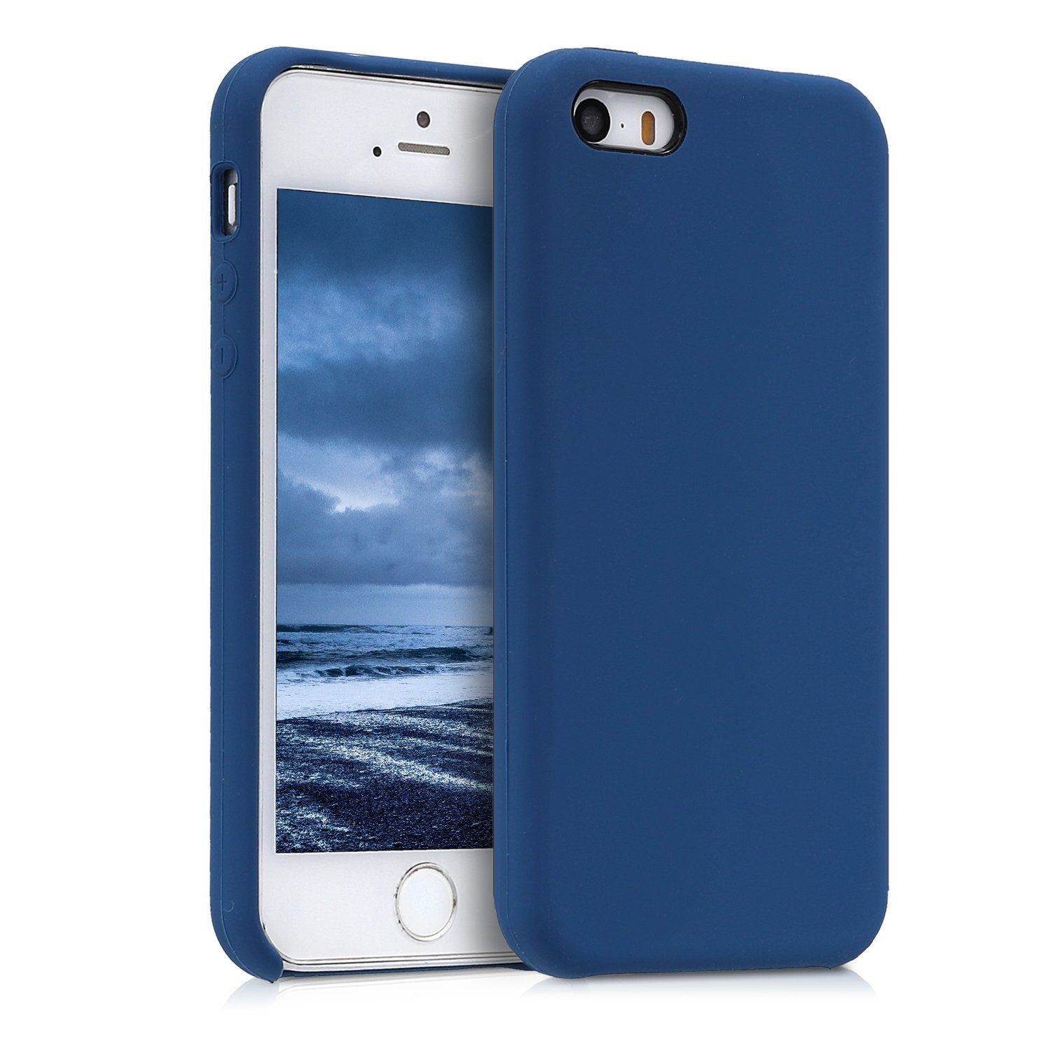 kwmobile iPhone SE/5/5S Skin Case - Silicone/TPU - Blue