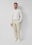 s.Oliver Pantalon de costume S.OPURE Regular Fit Mélange de lin Beige clair Taille 52