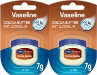 Vaseline Lip Therapy 7G Cocoa Butter, Pflegender Lippenbalsam für optimale Feuchtigkeit, 2x7g (Cocoa Butter (2er Pack))
