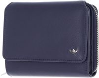 Golden Head Leren portemonnee Madrid RFID Protect RV-Börse 3316 Blau donkerblauw