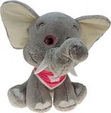 Krüger & Gregoriades Krueger Pluche olifant knuffel Emilia - grijs - 25 cm