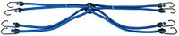WALSER 41504 bagagespin met haak 8-armig, per stuk 60 cm blauw, extra sterk, spanband, spanrubber
