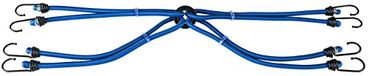 WALSER 41504 bagagespin met haak 8-armig, per stuk 60 cm blauw, extra sterk, spanband, spanrubber