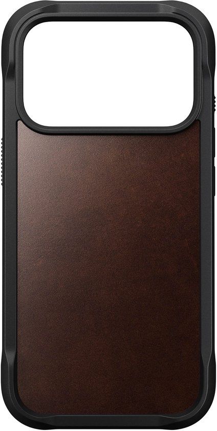 Nomad Horween Rugged lederen hoesje iPhone 17 Pro – Bruin