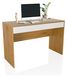 Bureau avec 2 tiroirs, 120x50 cm, chêne/blanc