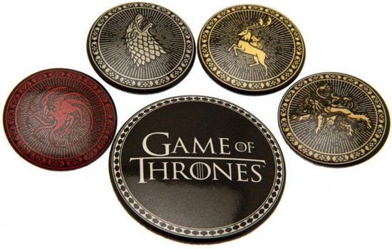 Piramyd GAME OF THRONES - PACK 5 BADGES - THE FOUR GREAT HOUSES