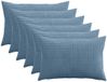 vidaXL - Kussensloop - 6 stuks - ALMELO - Blauw - 40 x 60 cm - corduroy