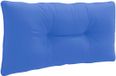 vidaXL Rugkussen PUTTEN 100% Polyester Koninklijk Blauw