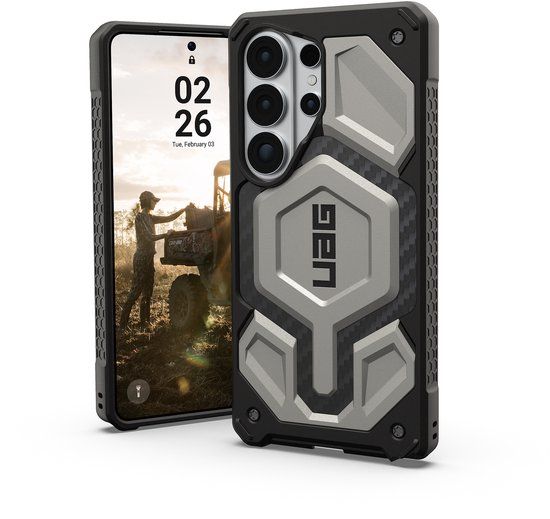 Urban Armor Gear UAG Monarch Pro Backcover geschikt voor Samsung Galaxy S26 Ultra - Titanium