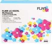 FLWR - Brother LC-422XL Multipack Zwart en Kleur XL Cartridges