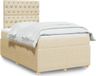 Maison Exclusive - Boxspringbed met matras, crème, 120x190 cm, textiel