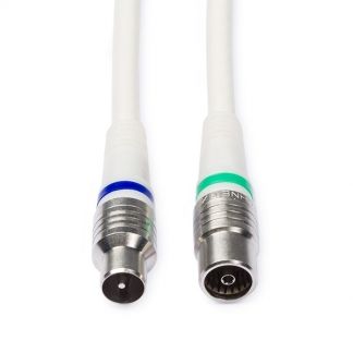 Technetix Coax kabel - 1.5 meter (Digitaal, Wit) - 8719689352219