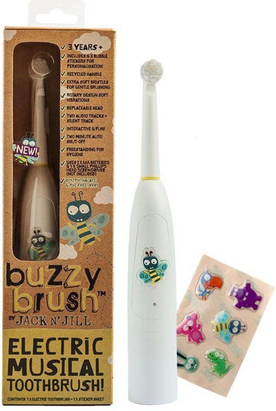Jack N' Jill Buzzy Brush Elektrische Muziek Tandenborstel - Tan