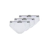BOSS 3-pack Classic Regular Fit Stretch Slips voor heren, Wit.