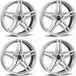 Borbet 4 Velgen 7.5x17 ET30 5x112 Zilver Geschikt voor Toyota Supra