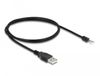 Delock 64184 USB-kabel USB 2.0 1 m USB A Zwart