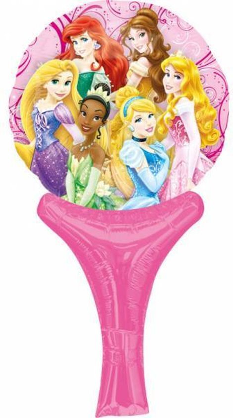 Partywinkel Disney Prinsessen Ballon met handvat 30x15cm