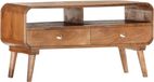 vidaXL meuble TV 90x30x47 cm bois de manguier massif