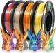 Non-branded Silk Rainbow PLA Filament 175mm 3D printer filament Set 4 x 250g