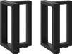 vidaXL Salontafelpoten - 2 stuks - T-vormig - 38x25x(42-43) cm - Staal - Zwart