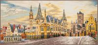 Lanarte Borduurpakket - Stadszicht van Gent - 70 x 35cm
