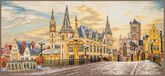 Lanarte Borduurpakket - Stadszicht van Gent - 70 x 35cm