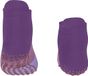 FALKE Chaussettes d'intérieur en coton avec picots antidérapants sur la semelle, motif color block, pour enfants, violet - taille 39-42