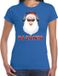 Bellatio Decorations Shoppartners Bv Fout kerstshirt / t-shirt blauw DJ Santa met koptelefoon voor dames - kerstkleding / christmas outfit L