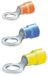 Marine Geïsoleerde Ring Eindkap 50 Eenheden Zilver 6.2 mm