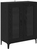 vidaXL Dressoir Zwart Eiken 69,5 x 34 x 90 cm